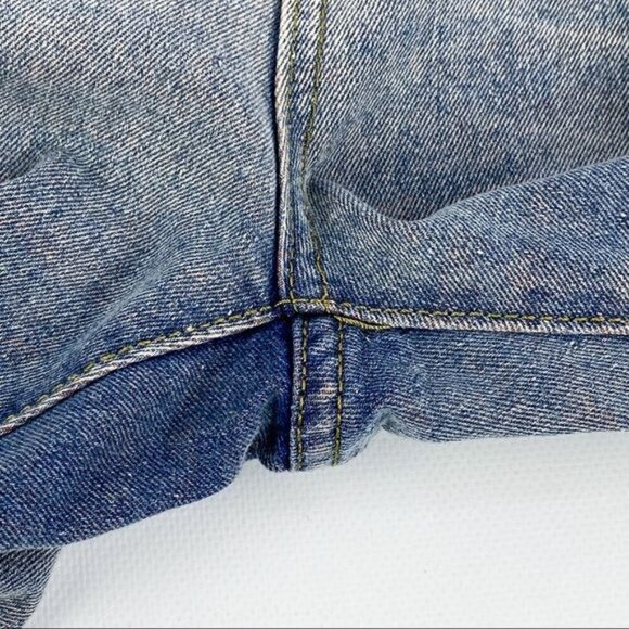 Distressed Straight Leg Light Wash Jeans‎ 31 Unisex Loose Fit Streetwear - Picture 10 of 11